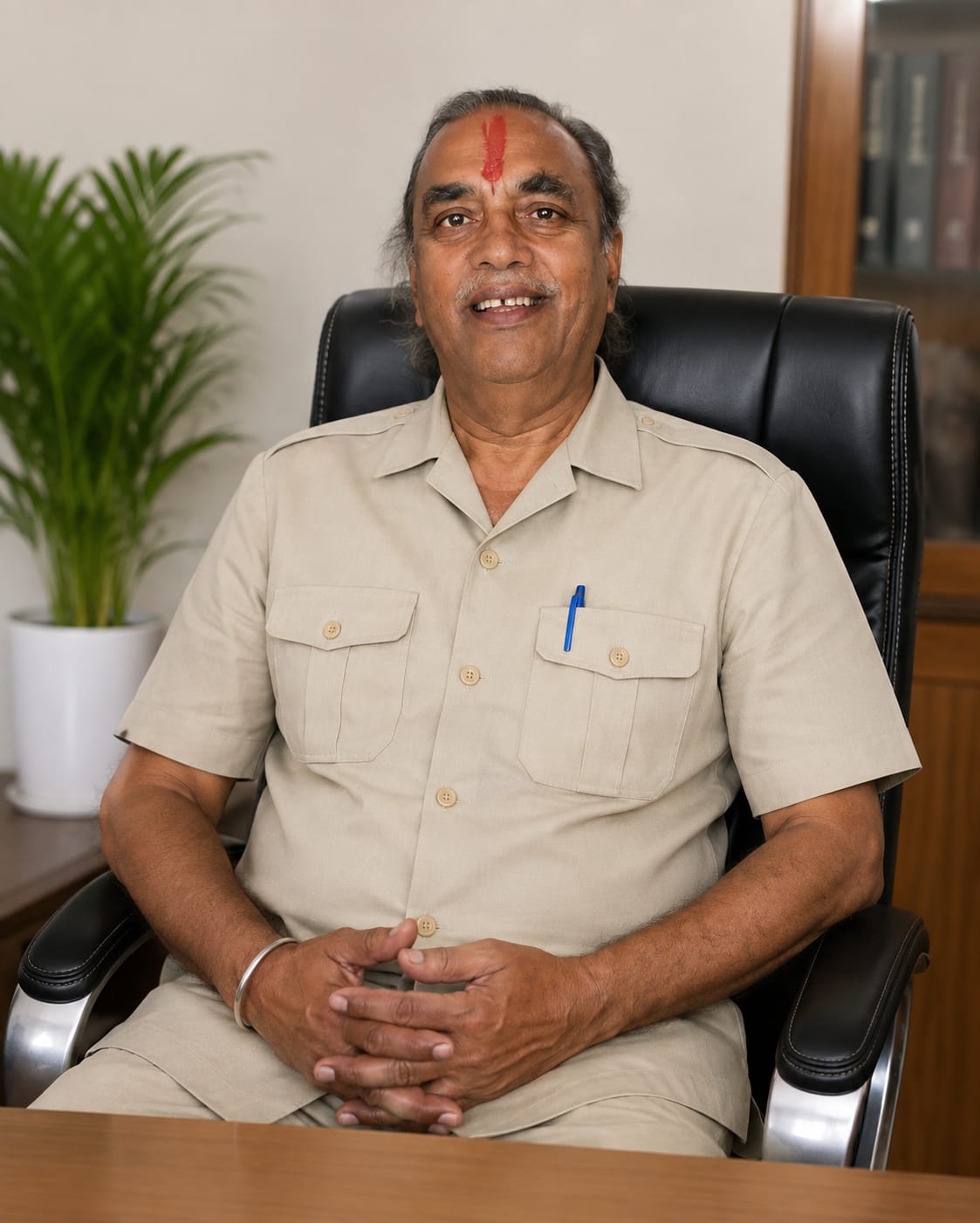 Portrait of Indra Raj Bajpai